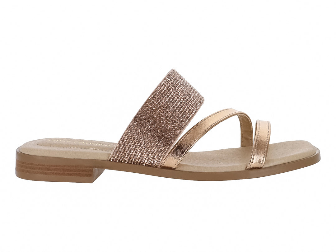 Sandalias Lady Paulina Oro Rosa para Mujer