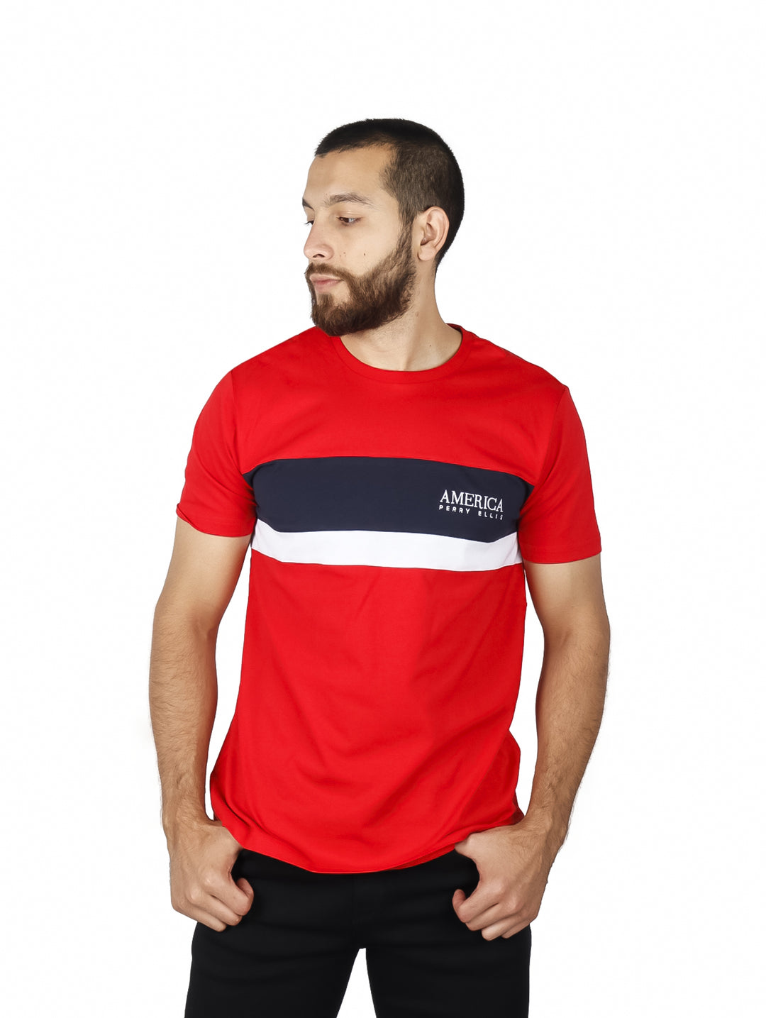 Playera Perry Ellis Rojo para Hombre