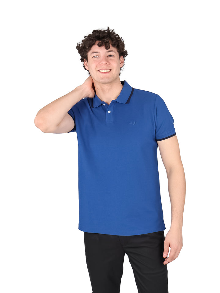 Playera Polo Perry Ellis Azul para Hombre