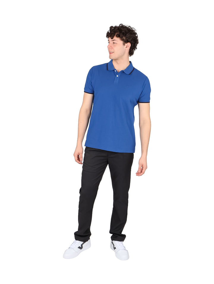 Playera Polo Perry Ellis Azul para Hombre