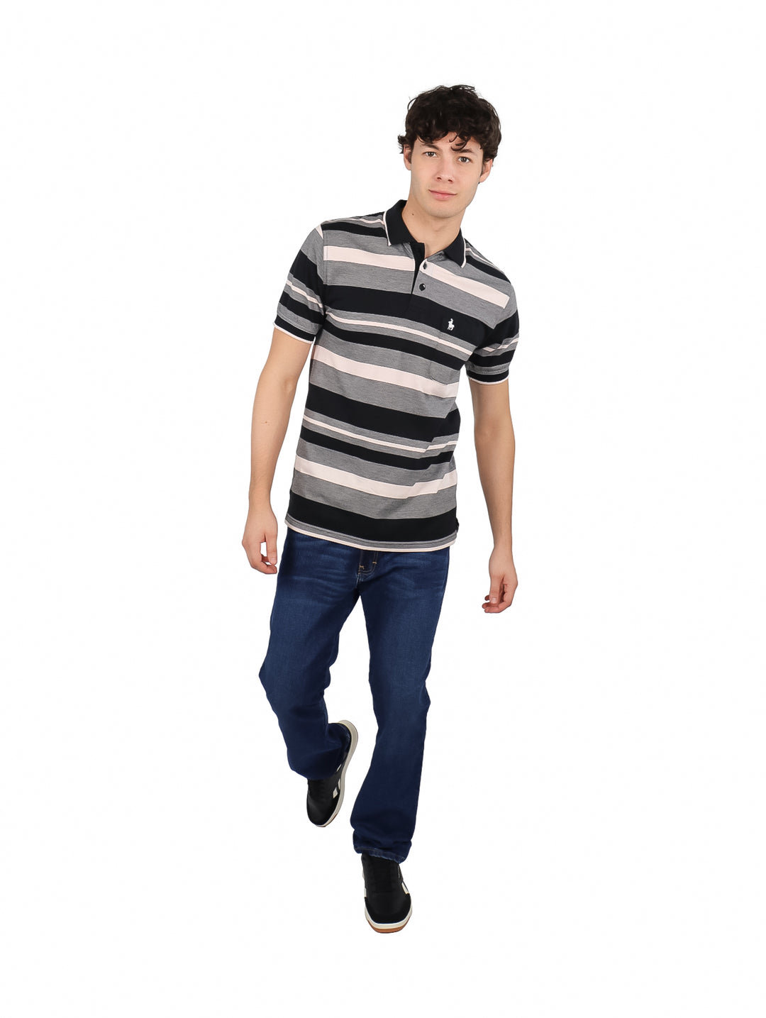 Playera Polo Palm Beach Multicolor de Rayas para Hombre