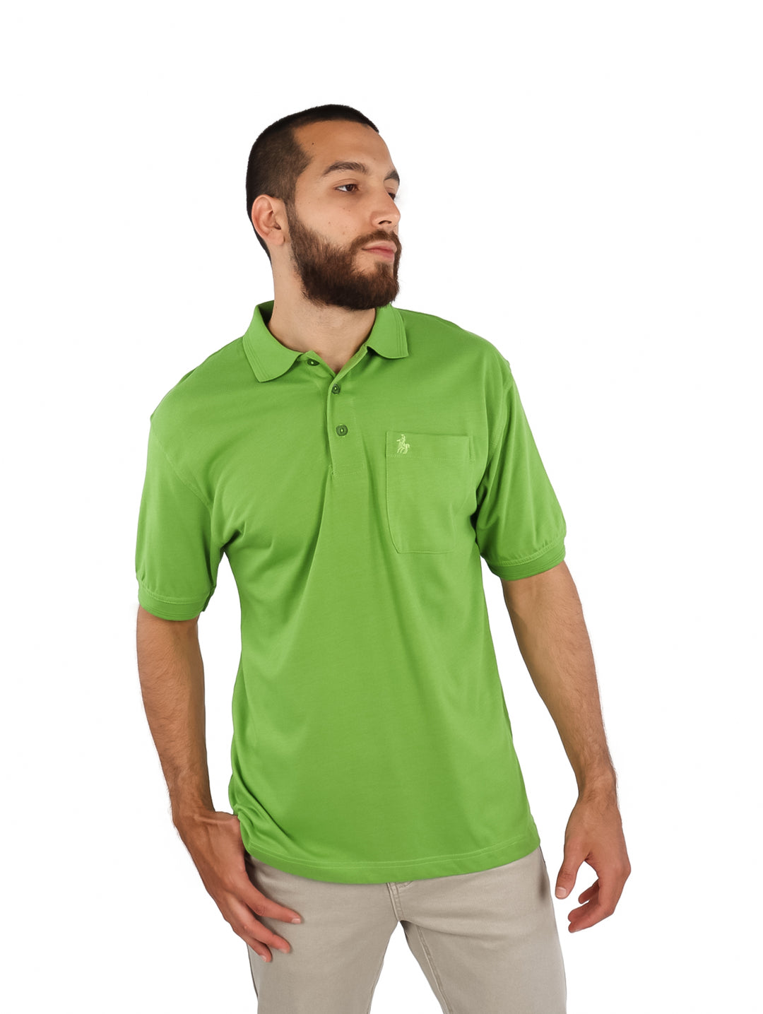 Playera Polo Palm Beach Verde Lima para Hombre