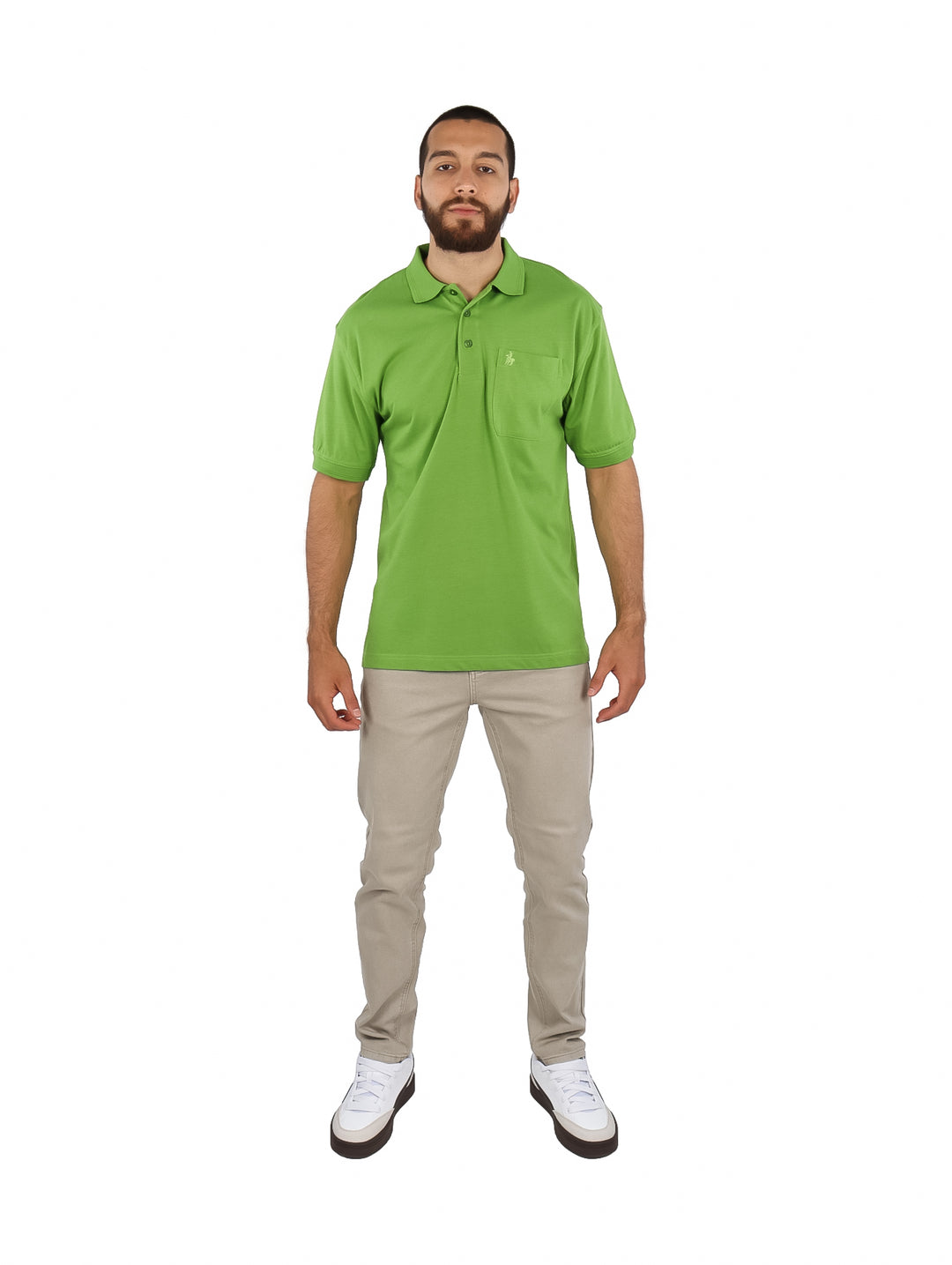 Playera Polo Palm Beach Verde Lima para Hombre