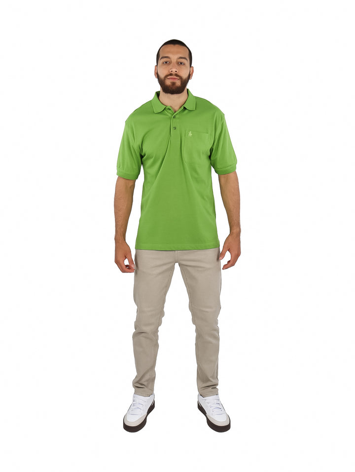 Playera Polo Palm Beach Verde Lima para Hombre