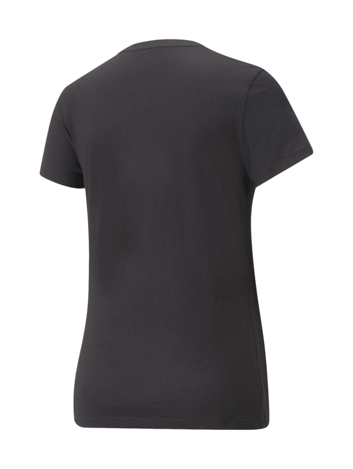 Playera PUMA Ess+ Metallic Logo Negro y Oro para Mujer