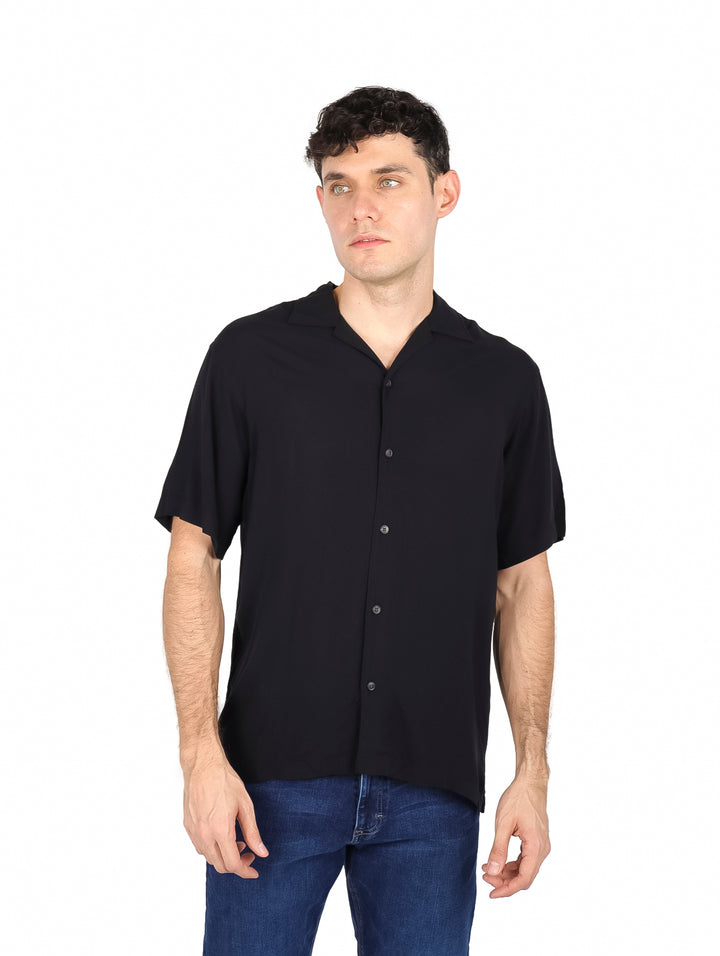 Camisa Jack &amp; Jones Manga Corta Negro para Hombre