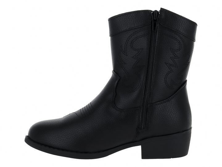 Botas Vaqueras Roze Negro para Niña