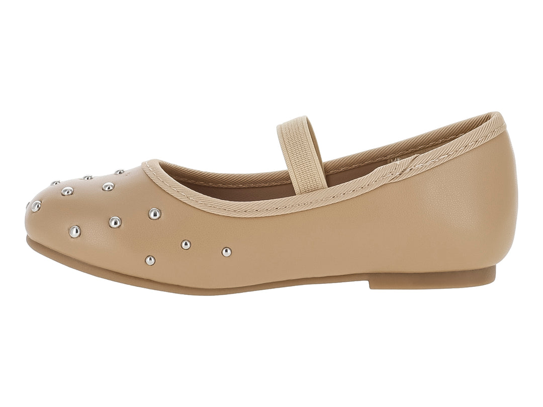Zapatos Flats Coqueta Beige para Niña
