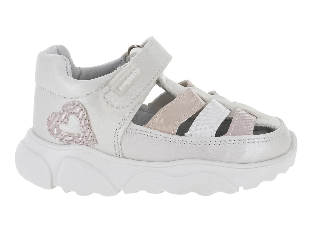 Sandalias Coqueta Color Perla para Niña