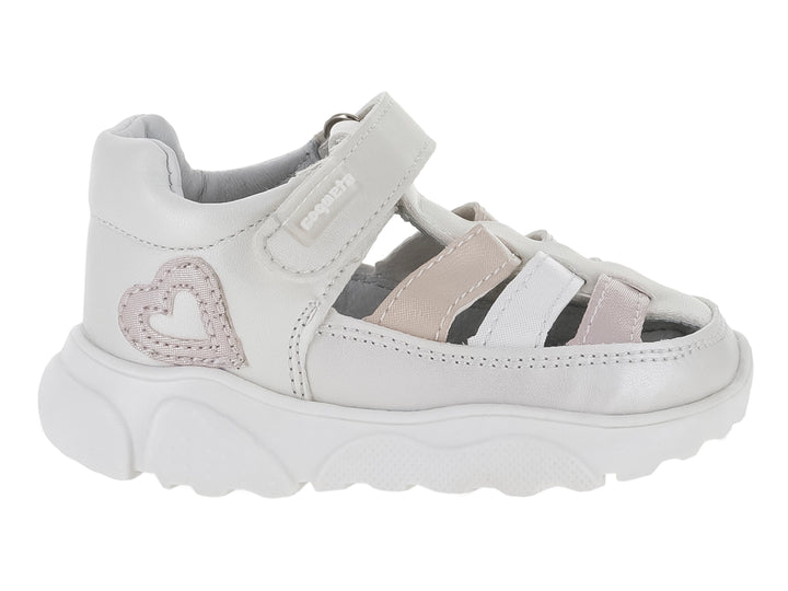 Sandalias Coqueta Color Perla para Niña