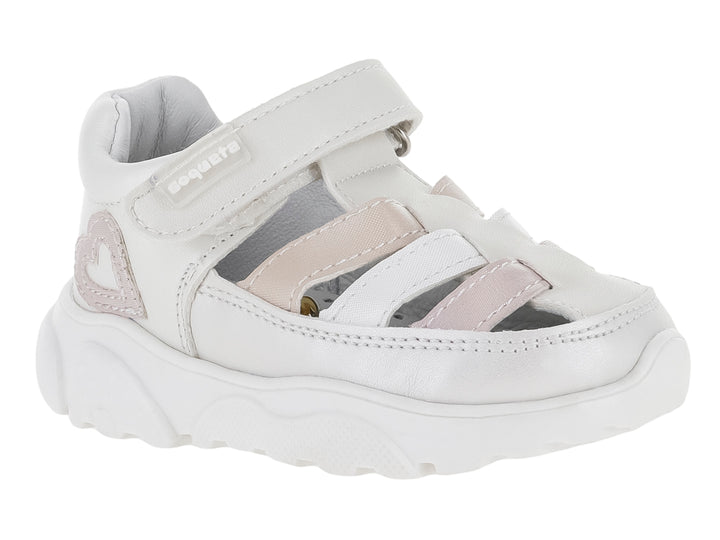 Sandalias Coqueta Color Perla para Niña