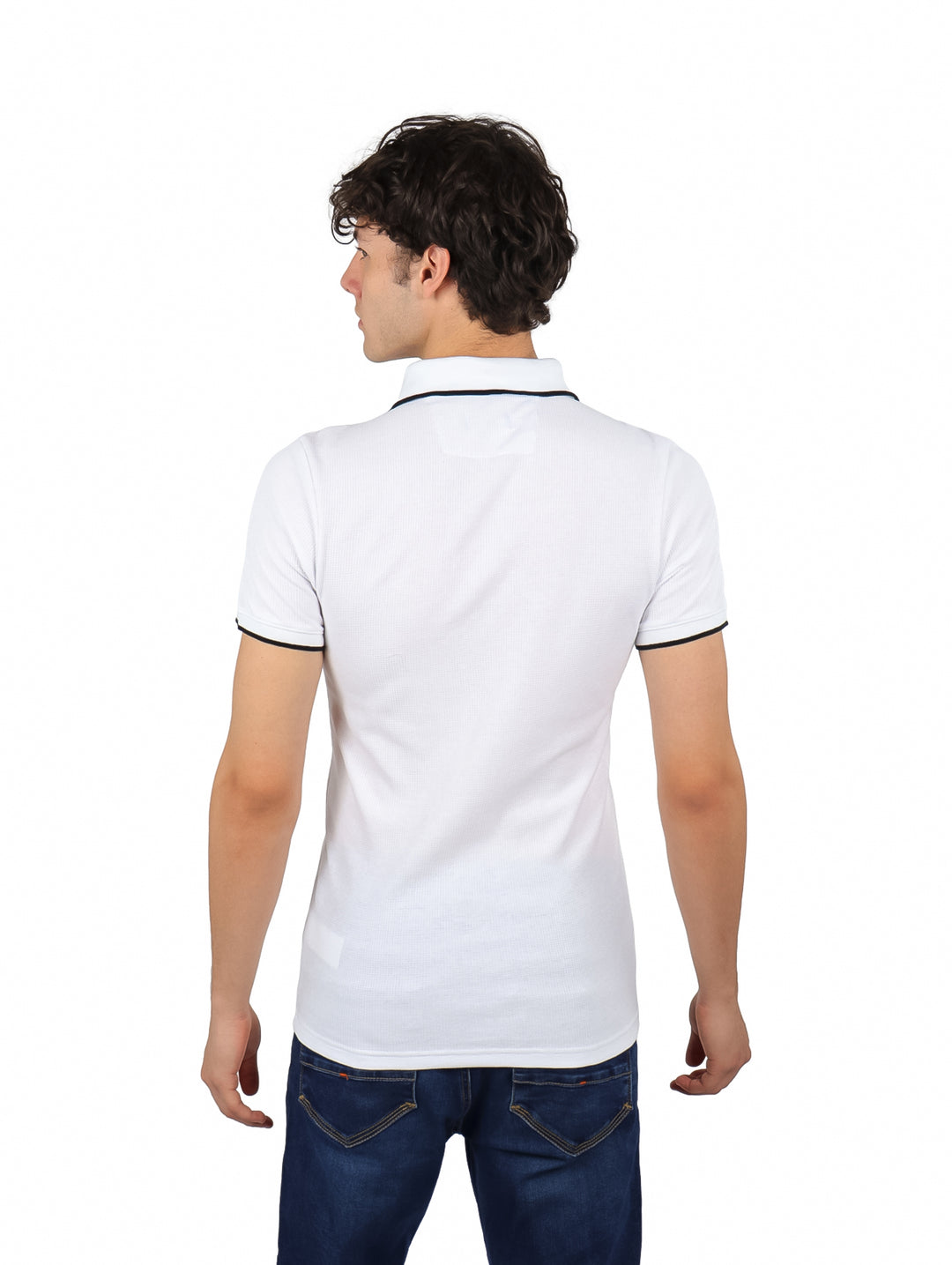 Playera Polo G.AMERICAN Blanco para Hombre
