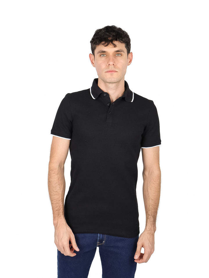 Playera Polo G.American Negro para Hombre