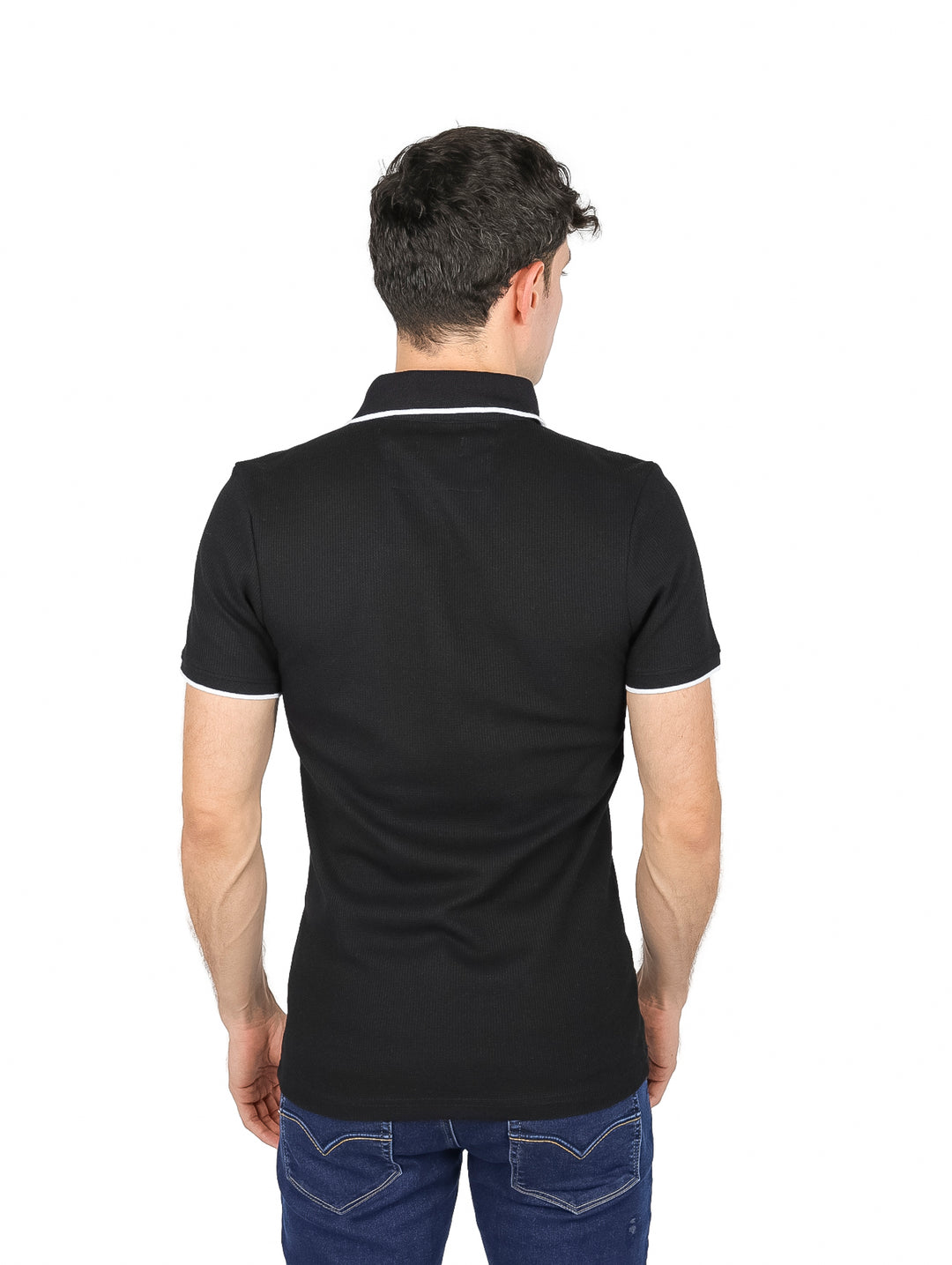 Playera Polo G.American Negro para Hombre