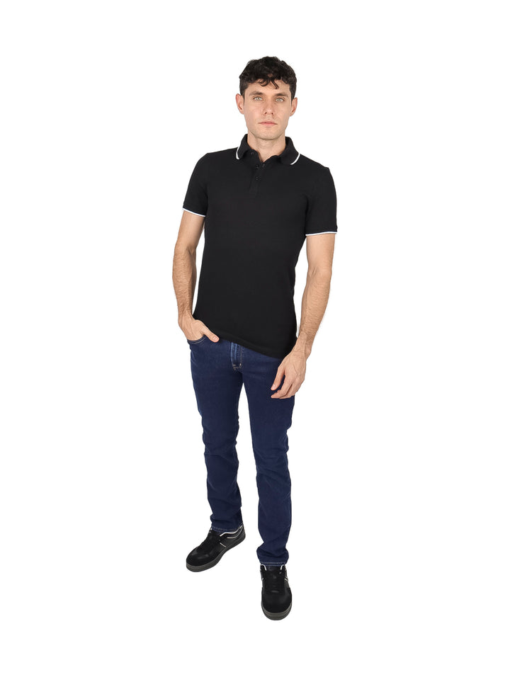Playera Polo G.American Negro para Hombre