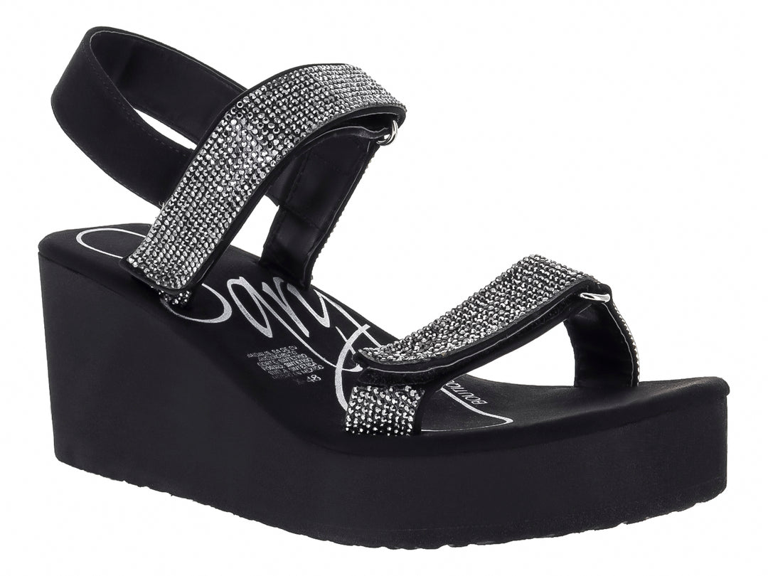 Sandalias Sary Plataforma Negro para Mujer