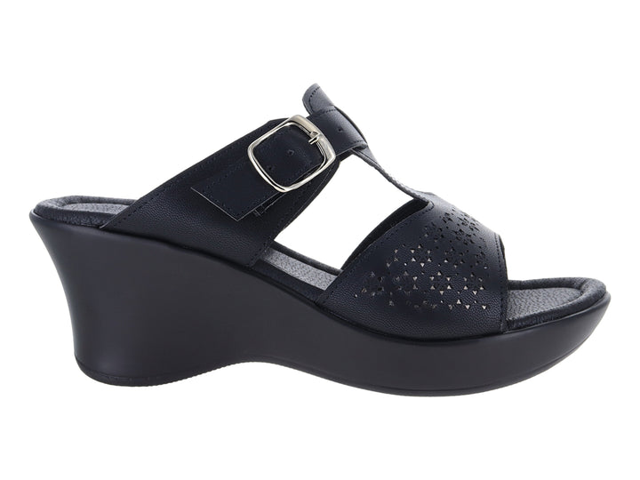Sandalias Luna Rosa Negro para Mujer