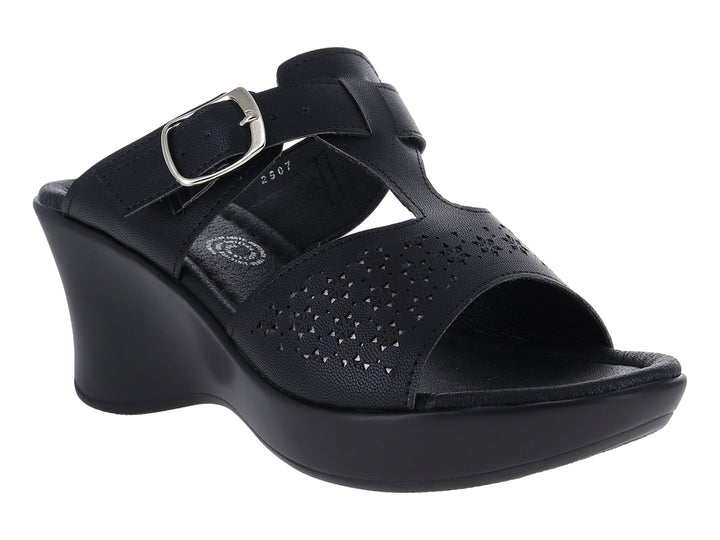 Sandalias Luna Rosa Negro para Mujer