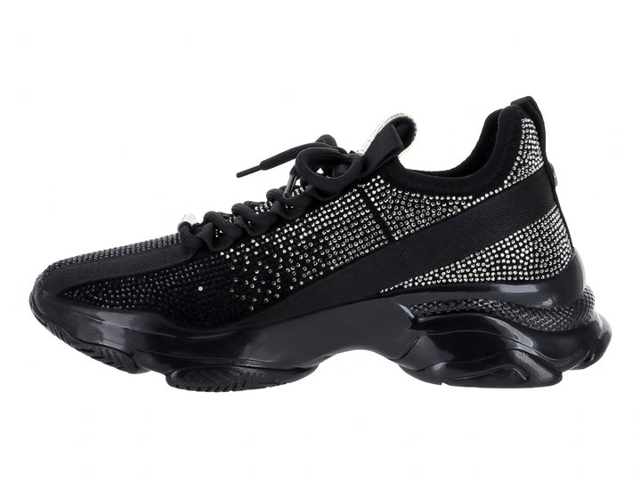 Tenis Steve Madden Negro Plata para Mujer