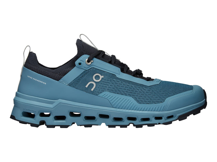 Tenis deportivos On Cloudultra 2 en color azul wash navy con suela robusta y tejido transpirable.