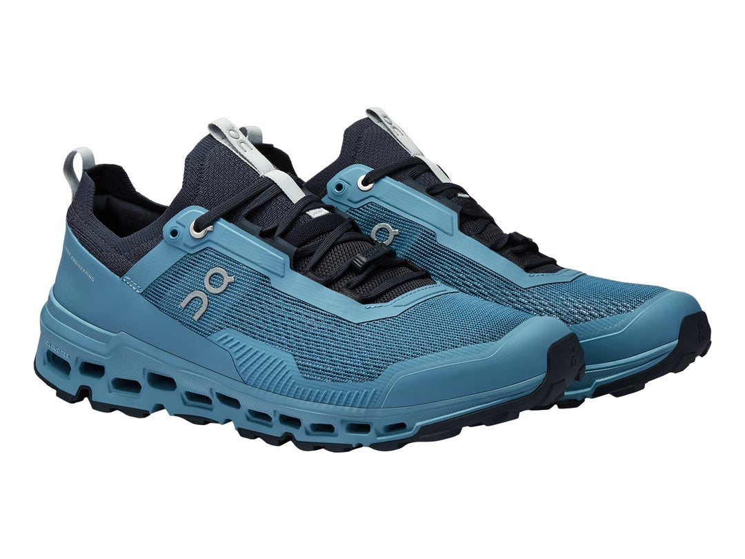 Tenis deportivos On Cloudultra 2 en color azul wash navy con suela robusta y tejido transpirable.