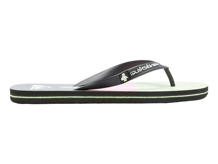 Sandalias Quiksilver Molokai Stripe Negro y Verde para Hombre
