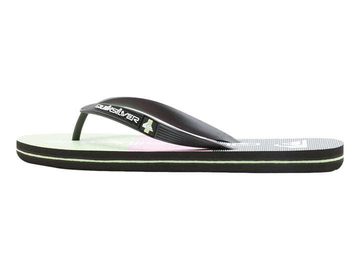 Sandalias Quiksilver Molokai Stripe Negro y Verde para Hombre