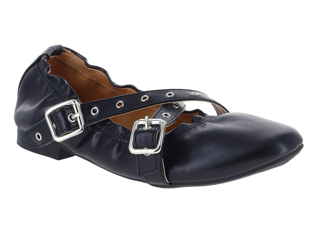 Zapatos Planos Roze Negros para Mujer