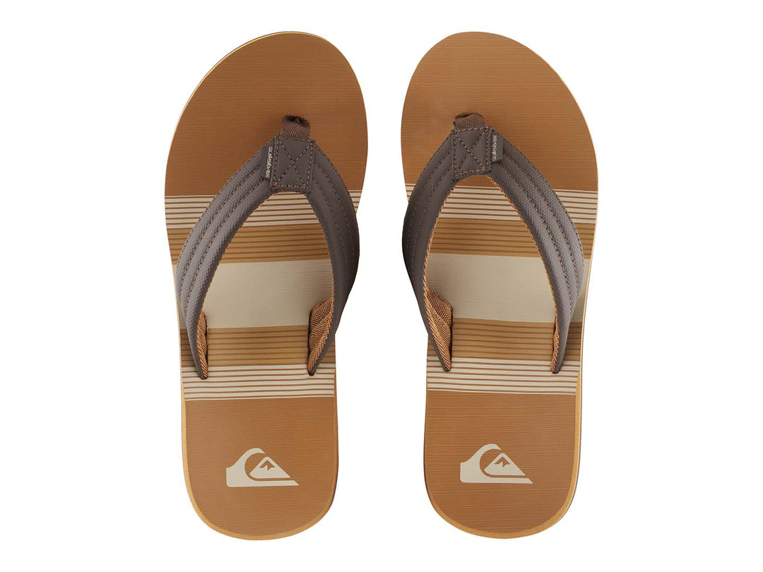 Sandalias Quiksilver Carver Print Color Tan para Hombre