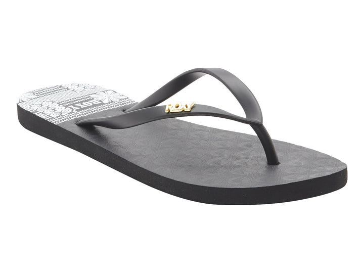 Sandalias Roxy Viva Printed Negro y Blanco para Mujer