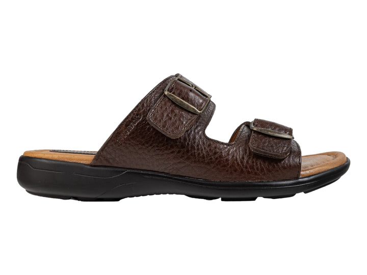 Sandalias Brantano de Piel Vaqueta Color Mahogany