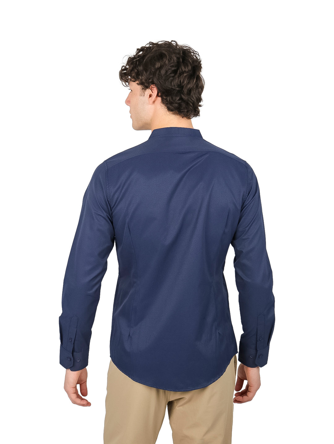 Camisa Henley Manga Larga Authentic Lyon Azul Marino para Hombre