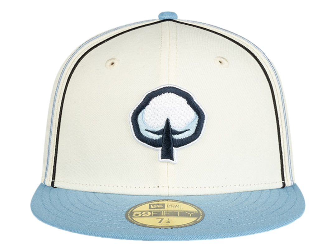 Gorra New Era 5950 Blanco y Azul