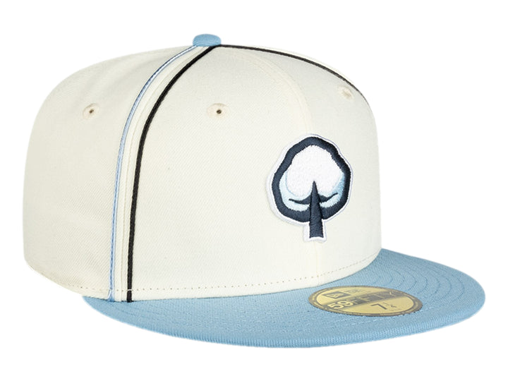 Gorra New Era 5950 Blanco y Azul