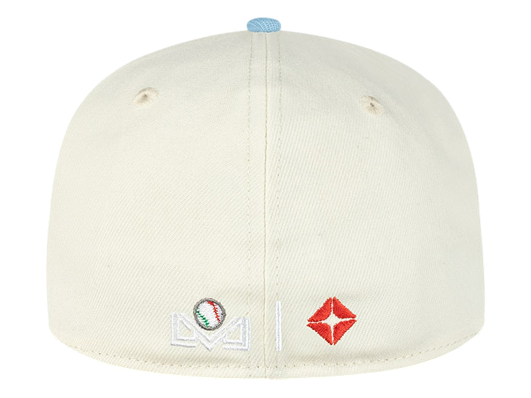 Gorra New Era 5950 Blanco y Azul