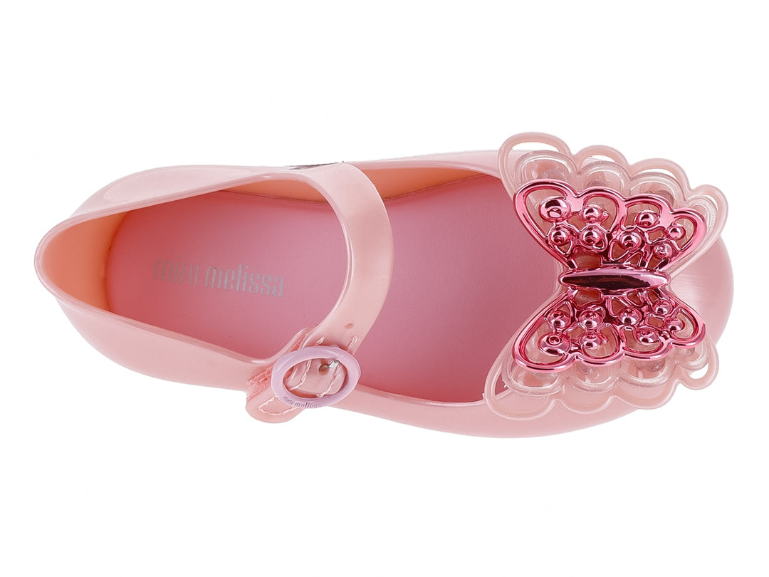 Zapatos Mini Melissa Sweet Love Fly II Rosa Perlado para Nina