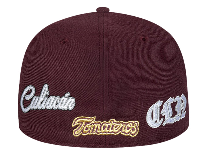 Gorra New Era 59Fifty All Logos Morado Oscuro para Hombre