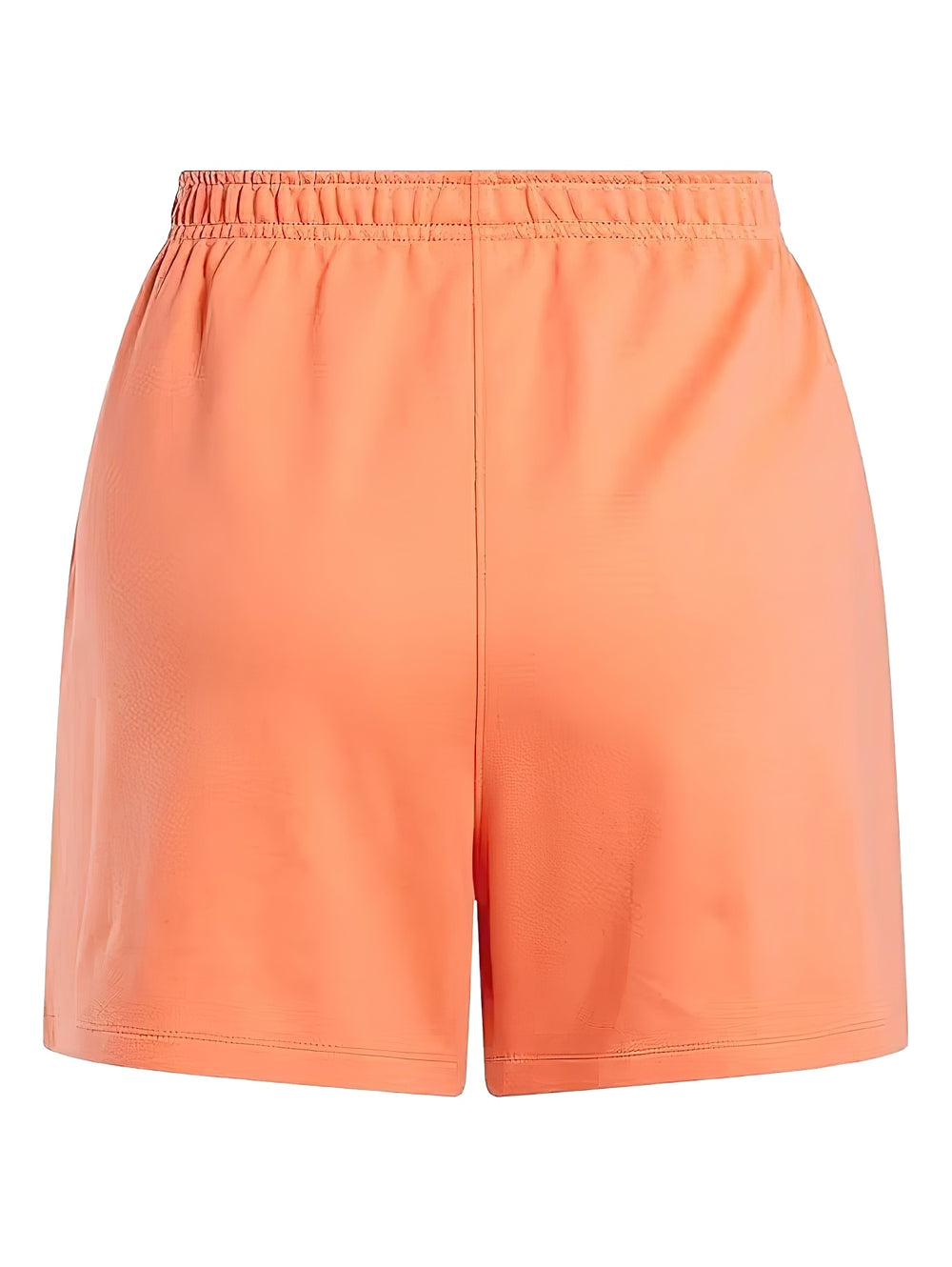 Shorts deportivos color coral de la marca Reebok con cintura elástica.