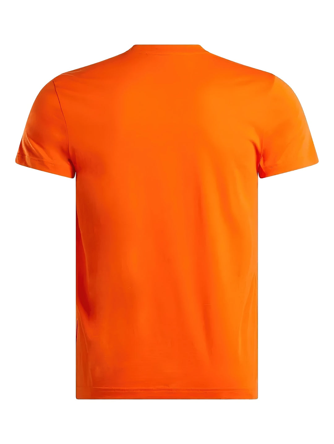 Camiseta deportiva Reebok de color naranja con logotipo blanco pequeño en el pecho.