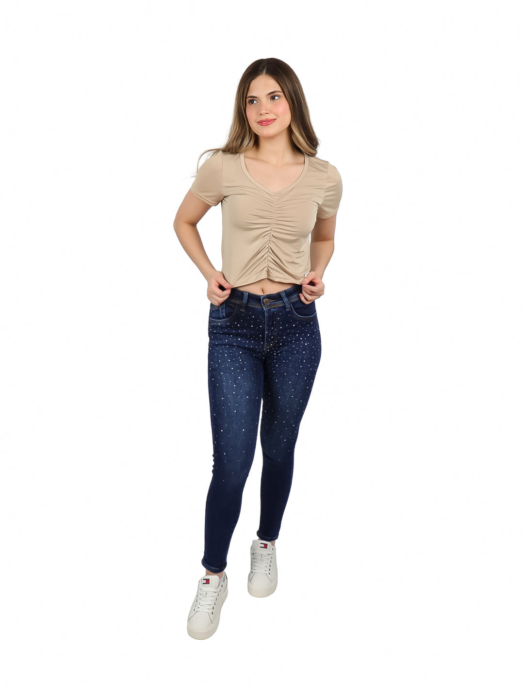 Blusa Fashion Teens Beige para Mujer