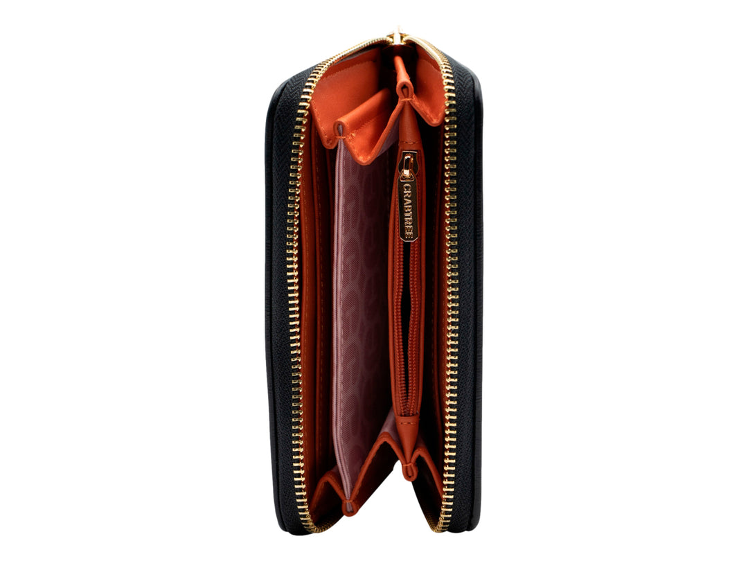 Bolsa Crabtree Estilo Cartera Negro para Mujer