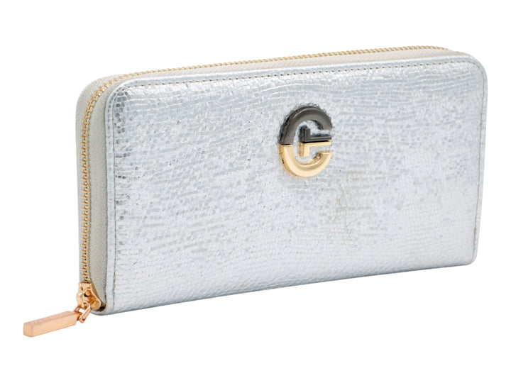 Bolsa Crabtree Estilo Cartera Color Plata para Mujer