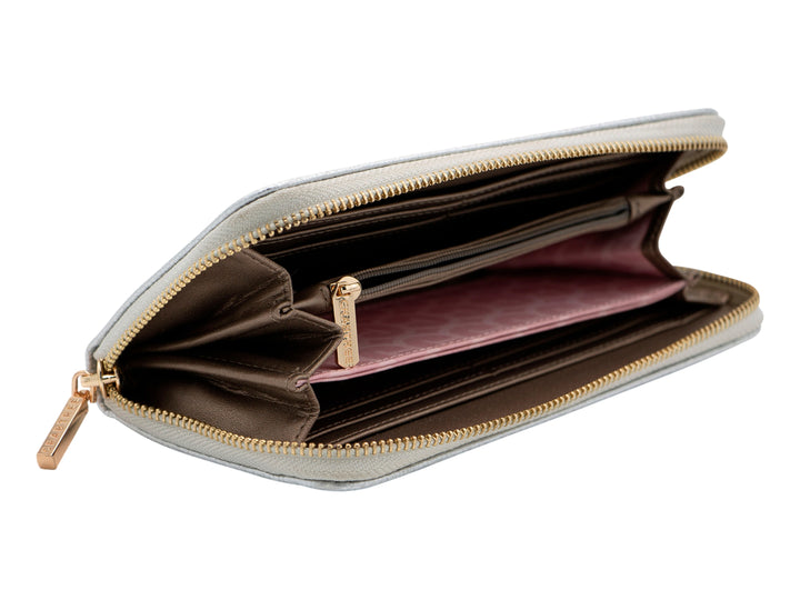 Bolsa Crabtree Estilo Cartera Color Plata para Mujer
