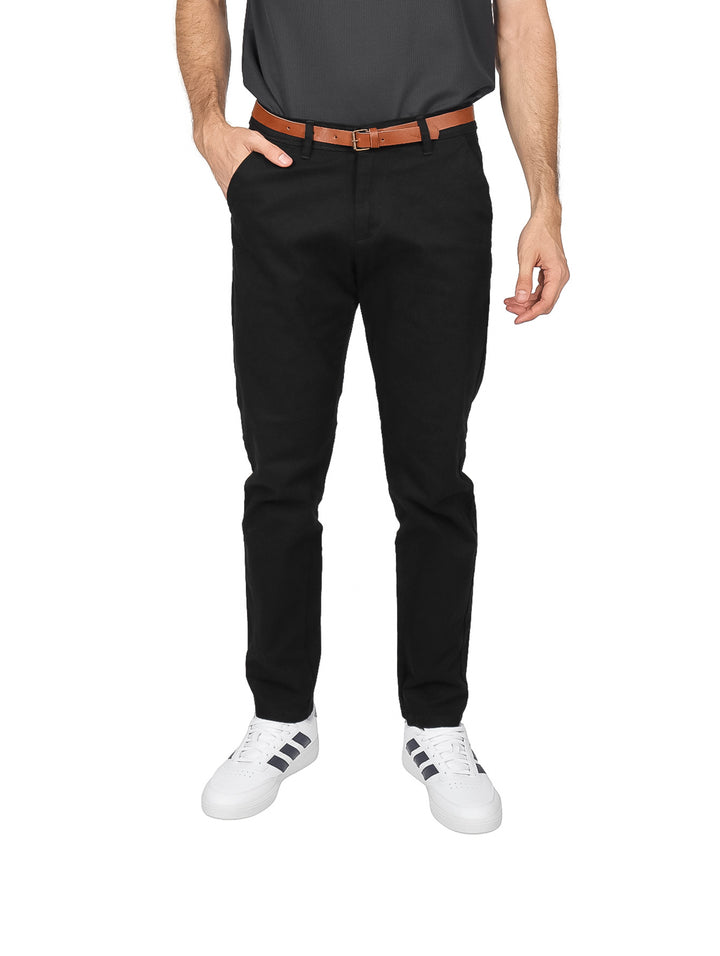 Pantalón de Gabardina Sherman Morgan Negro para Hombre