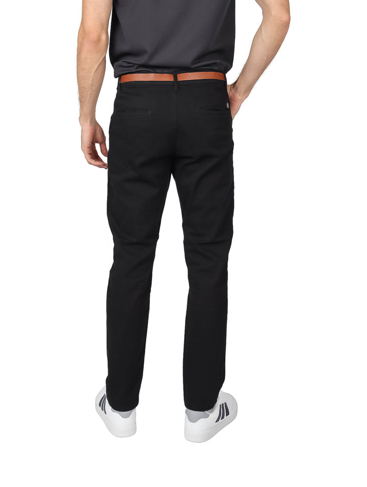 Pantalón de Gabardina Sherman Morgan Negro para Hombre