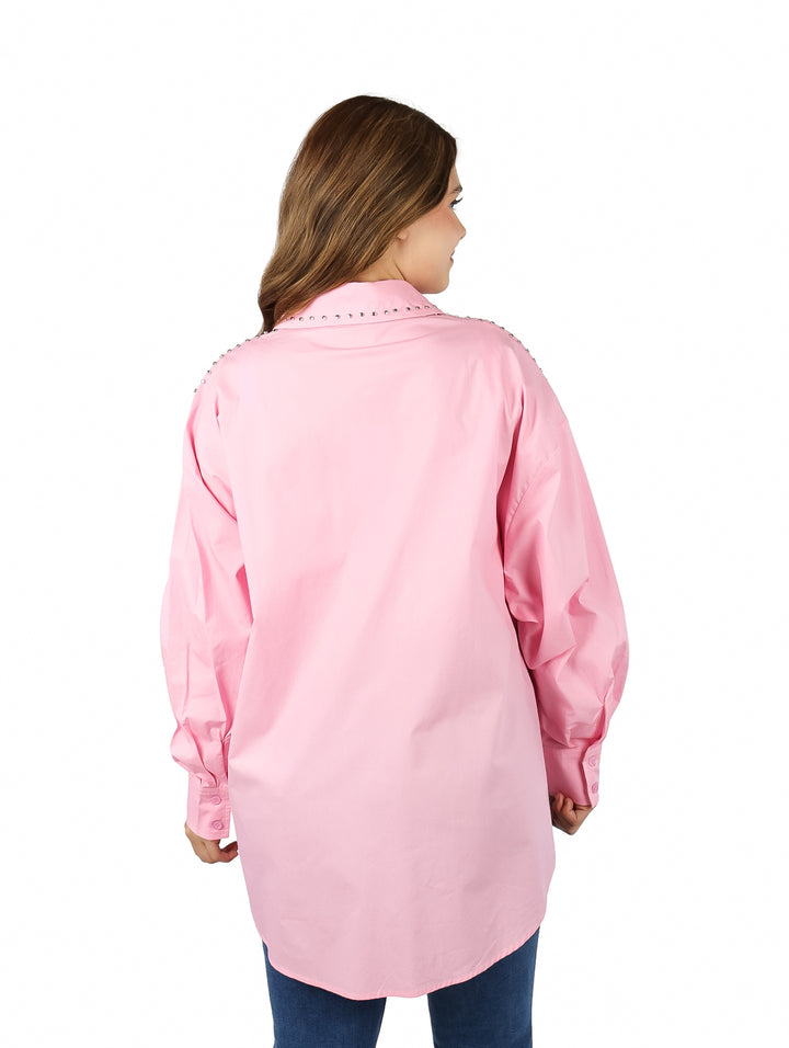 Blusa Camisera HS Rosa para Mujer