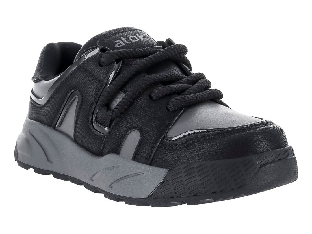 Tenis ATOK Gris y Negro para Niño