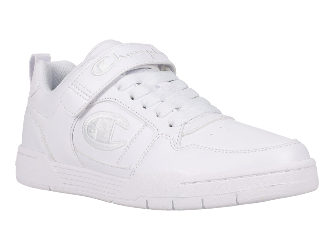 Tenis Champion color blanco para deporte con cierre de velcro y cordones.