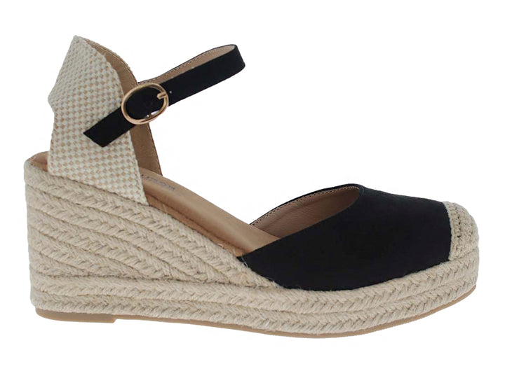 Sandalias Alpargatas Furor Negro para Mujer