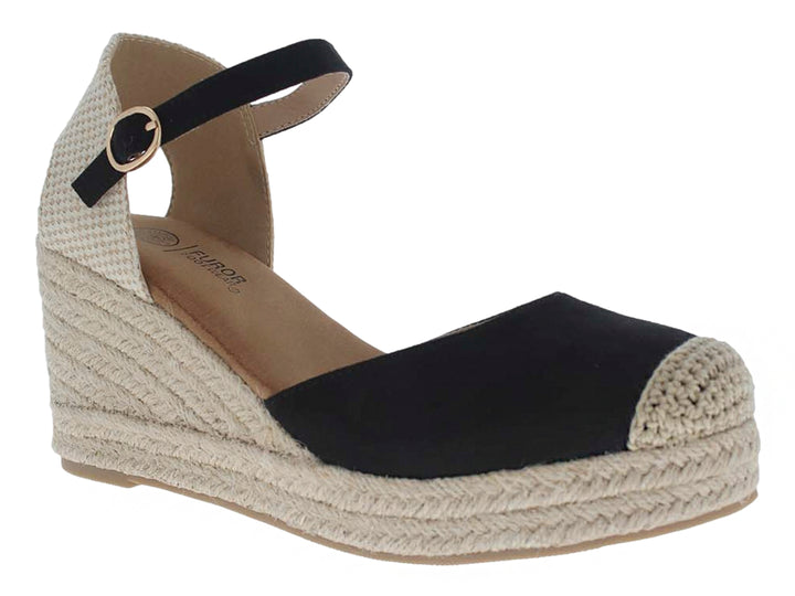 Sandalias Alpargatas Furor Negro para Mujer
